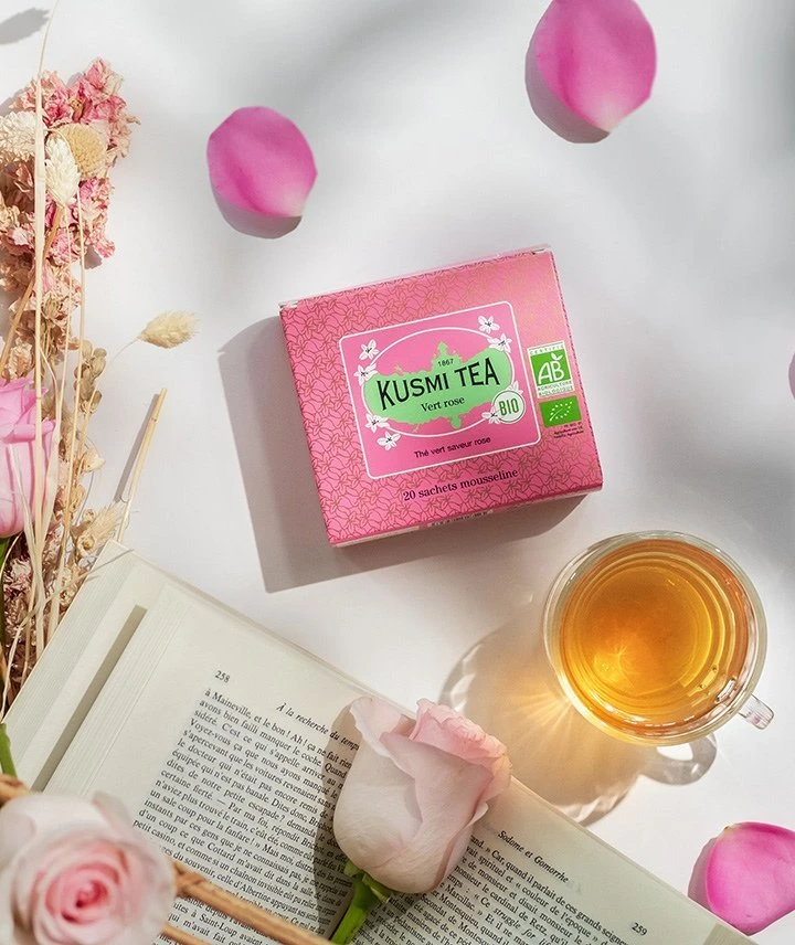 Brown House Tea Kusmi Tea - Žalias rose BIO 20 Tea Bags