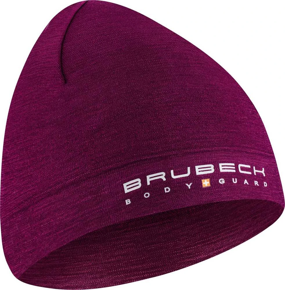 Unisex dvisluoksnė vilnonė kepurė EXTREME WOOL BRUBECK PLUM S/M