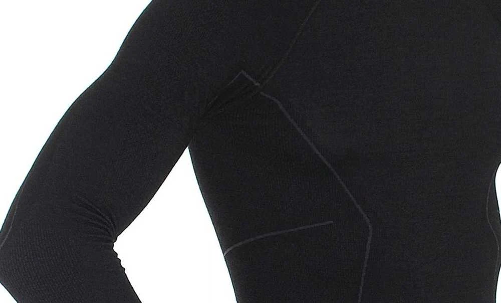 Brubeck Termo Marškinėliai Vyrams Active Wool Juodas