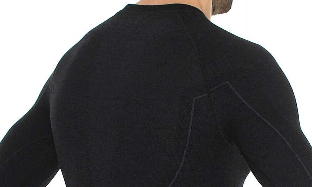 Brubeck Termo Marškinėliai Vyrams Active Wool Juodas