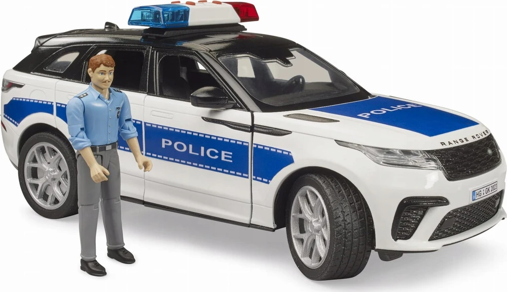 Policijos visureigis Bruder Range Rover Velar su figūrėle