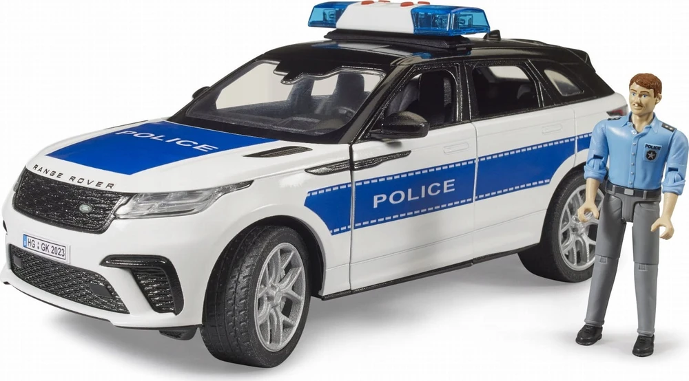 Policijos visureigis Bruder Range Rover Velar su figūrėle