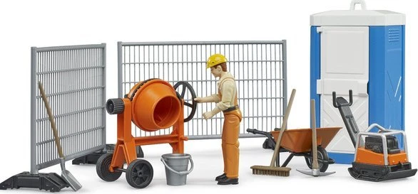 Bruder brother bworld construction site set, backdrop