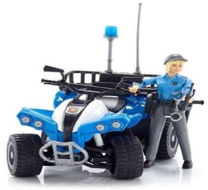 BRUDER policijos keturratis motociklas figūrėle ir priedais 63010