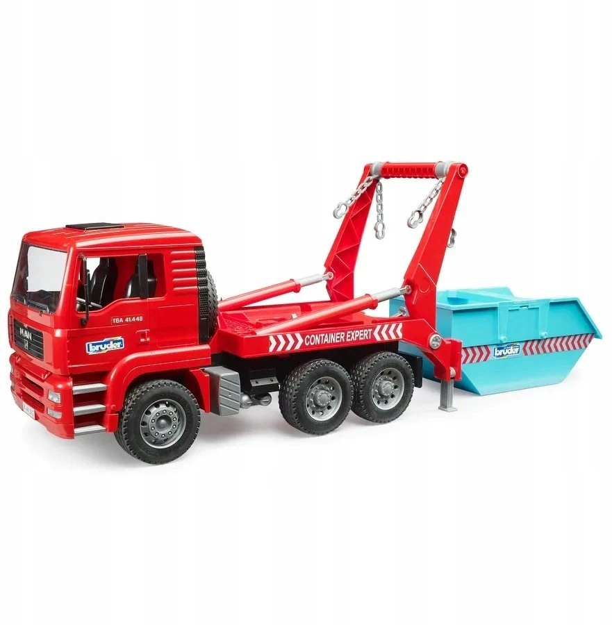 BRUDER konteinerių sunkvežimis MAN TGA Skip Container Truck, 02741