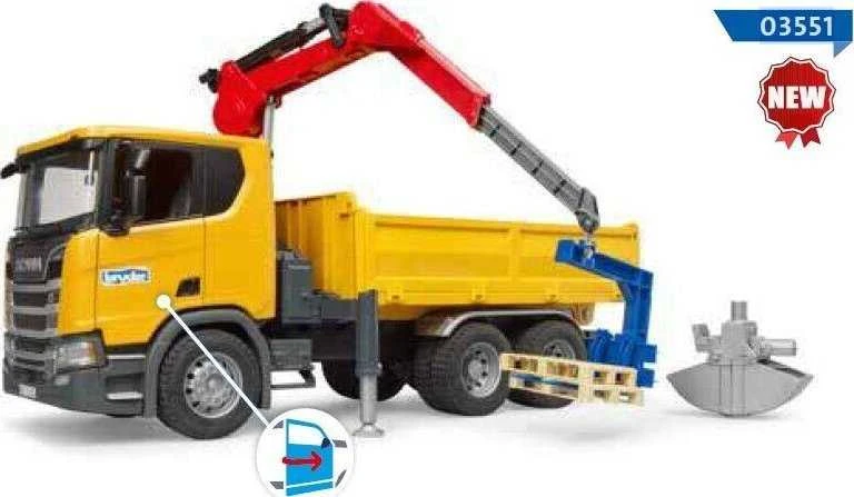 Sunkvežimis su kranu Scania Super 560R Bruder 03551