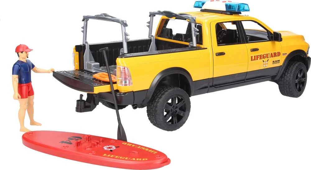 BRUDER gelbėtojų automobilis RAM 2500 su priedais 02506