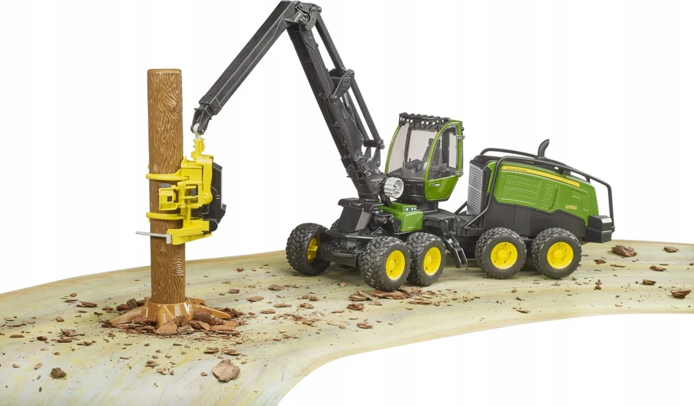 BRUDER medkirtė John Deere 1270G su rąstu, 02135