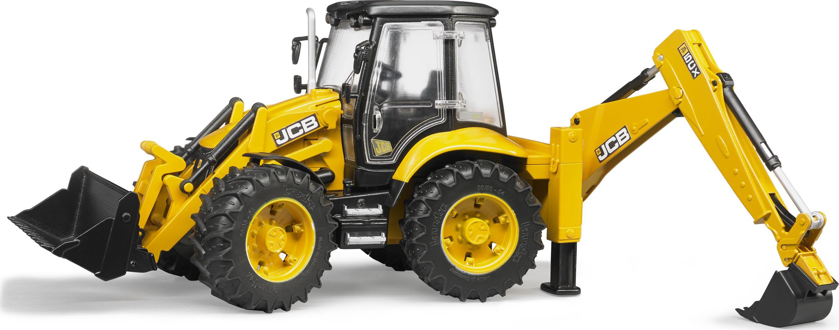 BRUDER traktorius su krautuvu JCB 5CX eco ekskavatorius, 02454