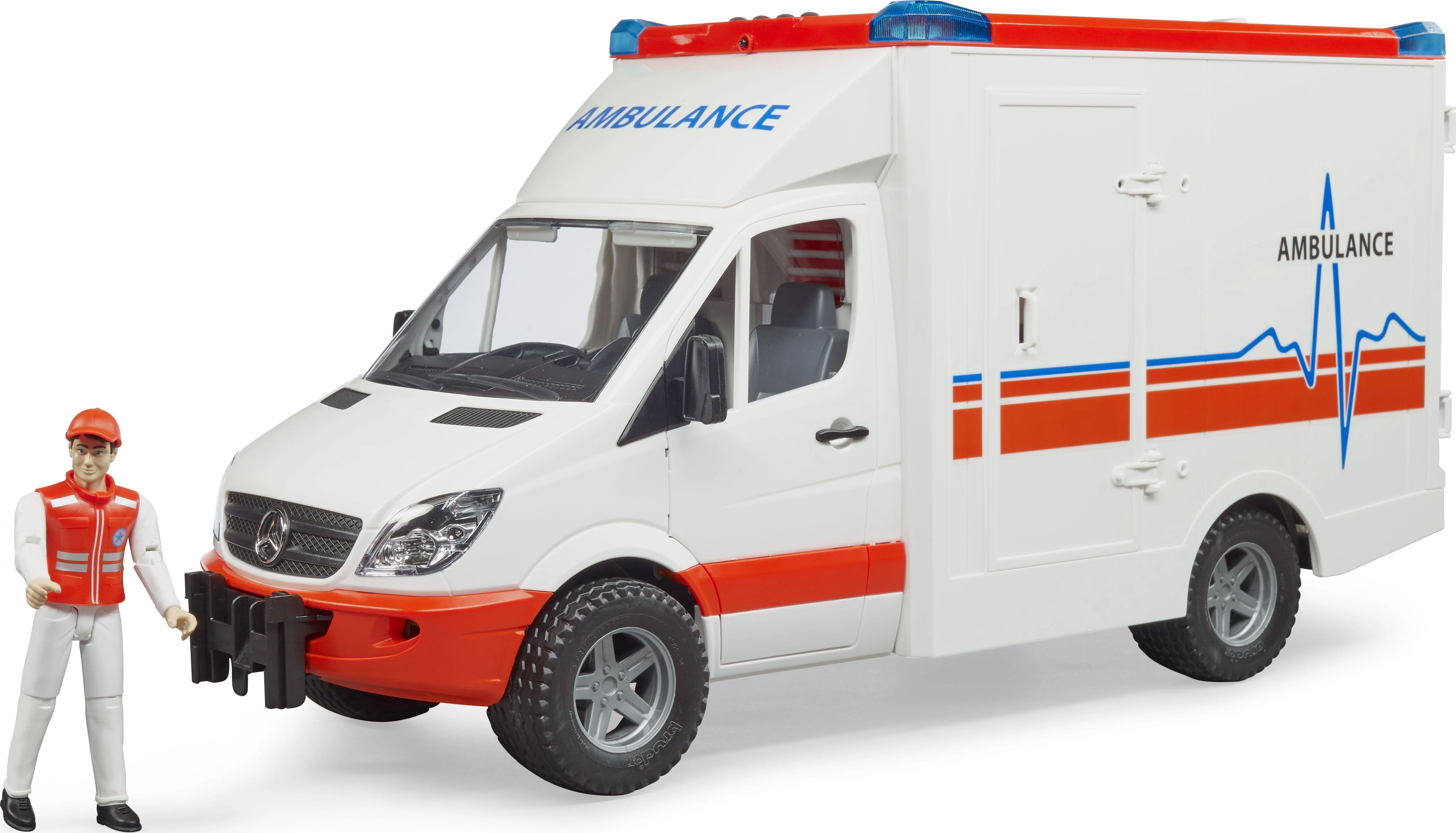 BRUDER greitosios pagalbos automobilis su figūrėle, 02536