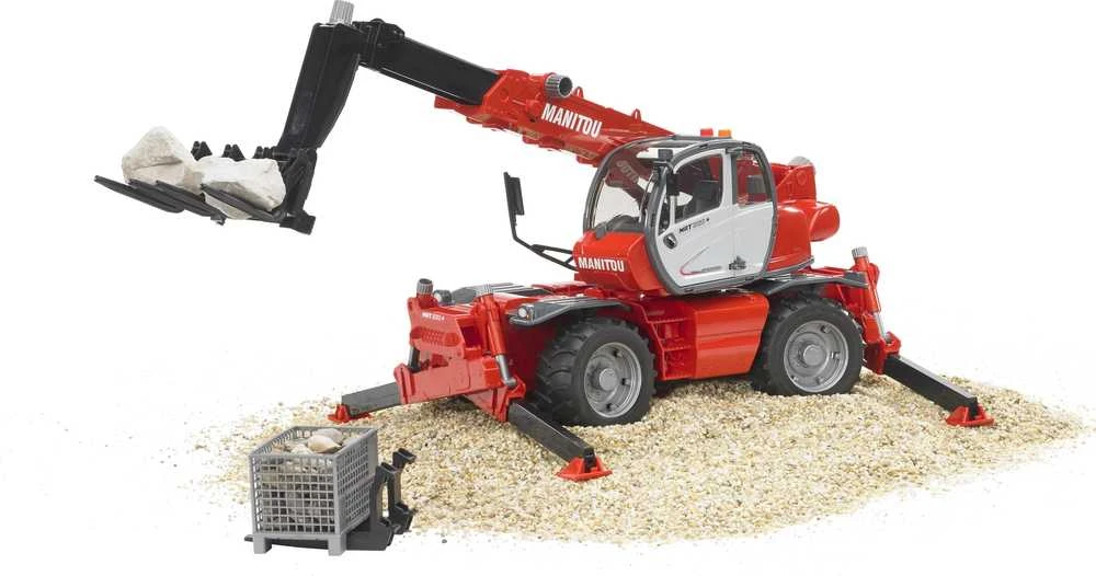 Pojazd BRUDER krautuvas Manitou Telescopic MRT 2150 (su aksesuarais), 2129