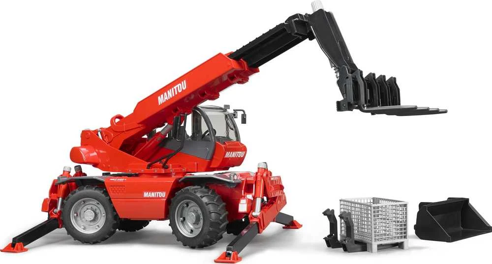 Pojazd BRUDER krautuvas Manitou Telescopic MRT 2150 (su aksesuarais), 2129