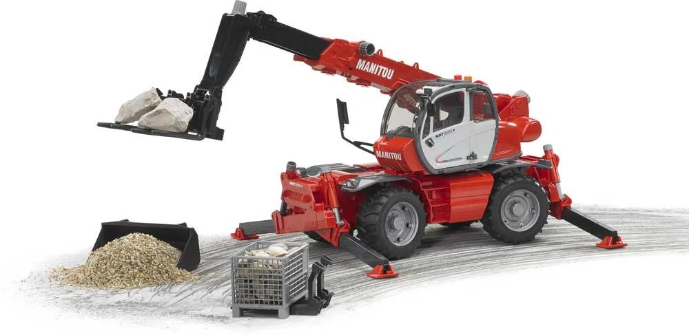 Pojazd BRUDER krautuvas Manitou Telescopic MRT 2150 (su aksesuarais), 2129