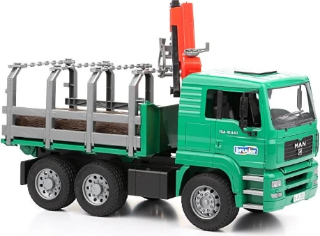 BRUDER 1:16 miškovežis MAN Metsaveo su kranu, 02769