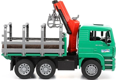 BRUDER 1:16 miškovežis MAN Metsaveo su kranu, 02769