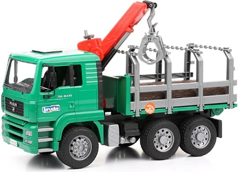 BRUDER 1:16 miškovežis MAN Metsaveo su kranu, 02769