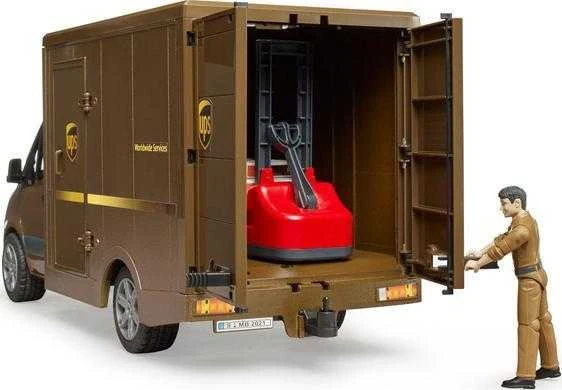 BRUDER MB Sprinter UPS su vairuotoju ir priedais, 02678