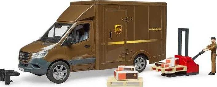 BRUDER MB Sprinter UPS su vairuotoju ir priedais, 02678