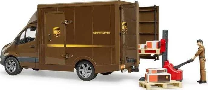 BRUDER MB Sprinter UPS su vairuotoju ir priedais, 02678
