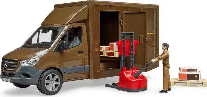 BRUDER MB Sprinter UPS su vairuotoju ir priedais, 02678