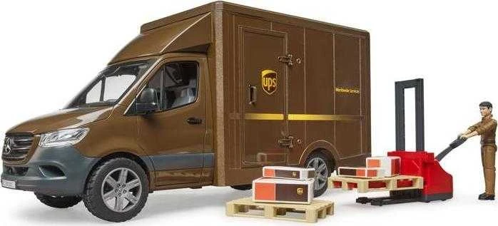 BRUDER MB Sprinter UPS su vairuotoju ir priedais, 02678