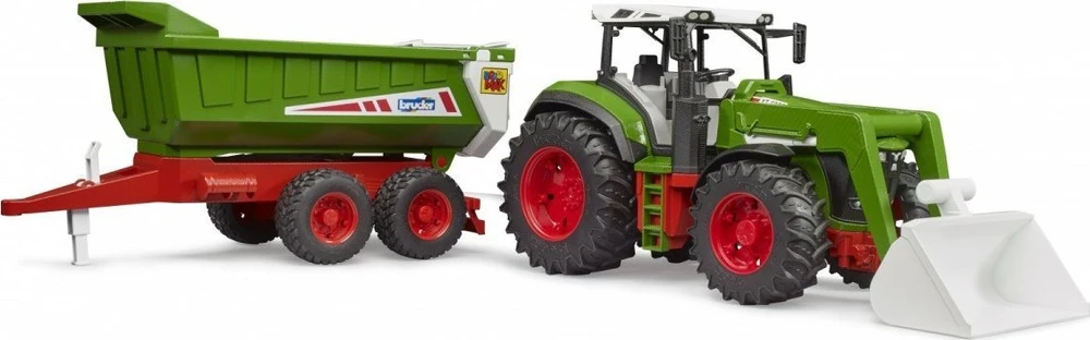 Bruder - Roadmax traktorius su priekiniu krautuvu ir galiniu savivarčiu (03452)