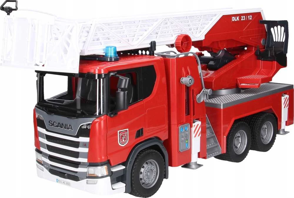 Bruder Žaislinis gaisrinis automobilis Scania Super 560R su vandens pompa