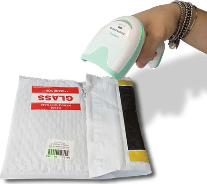Skaitytuvas kodów kreskowych Datalogic Datalogic Gryphon GBT4500 Rankinis brūkšninių kodų skaitytuvas 1D/2D lazerinis Baltas