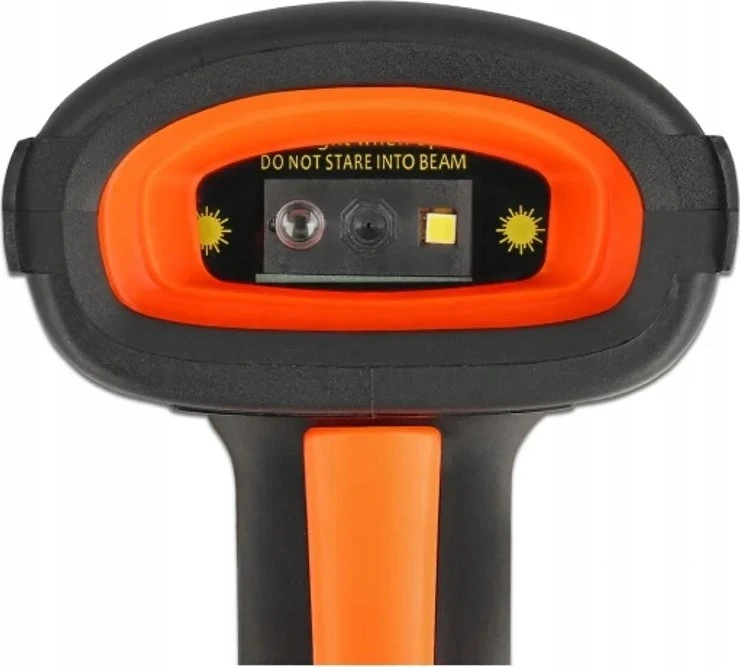 DLC DeLOCK 90556 brūkšninių kodų skaitytuvas Rankinis brūkšninių kodų skaitytuvas 1D/2D CMOS Juoda, Oranžinė