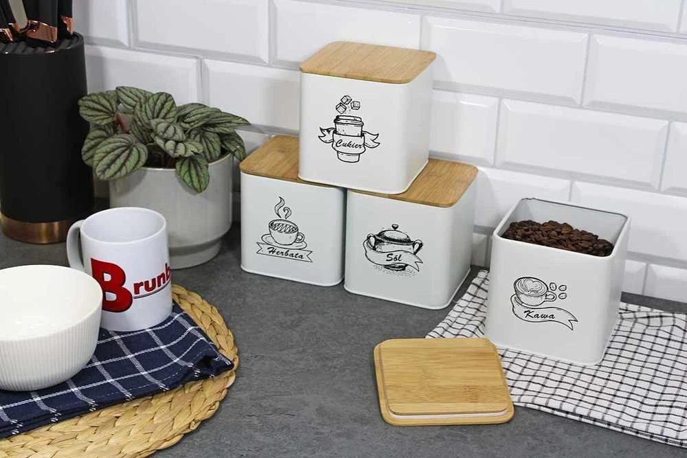 „Brunbeste“ virtuvės indeliai Rinkinys 4 biriems produktams (4264)