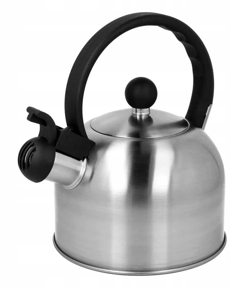 Virdulys plieno su gwizdkiem na gaz indukcija mały 1.5L sidabrinė BRUNBESTE BB-2399