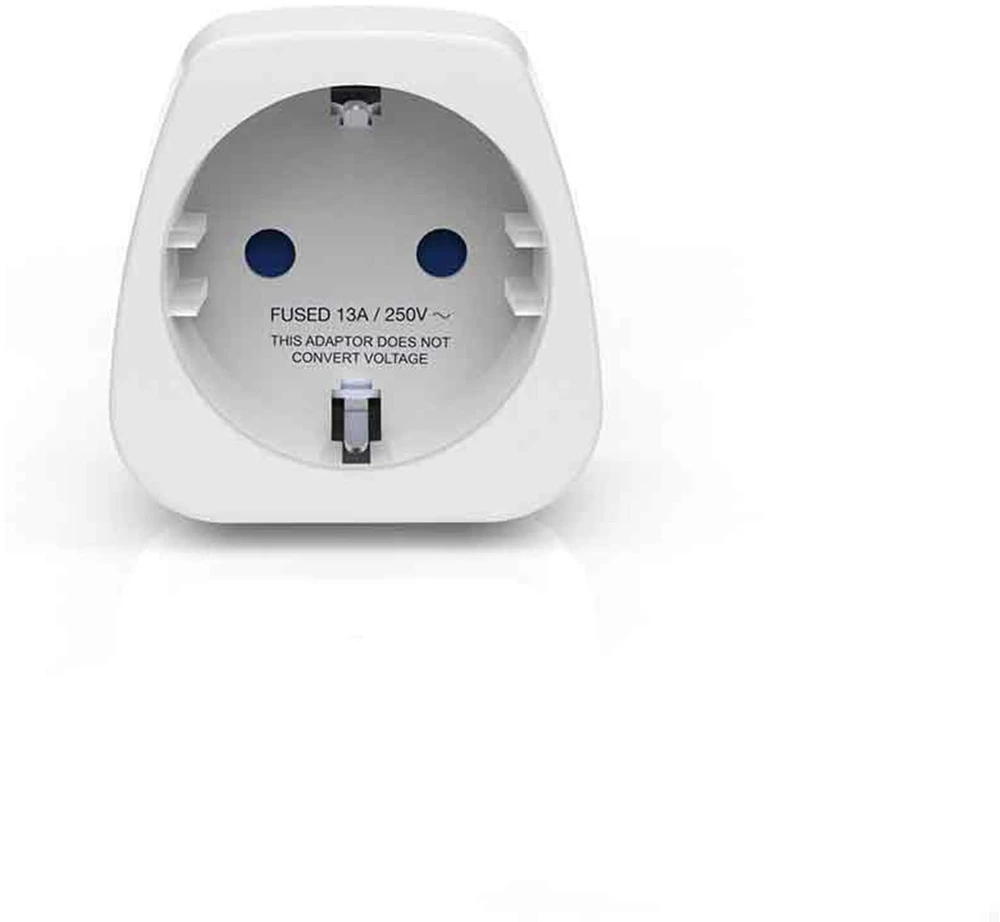 Blue Mėlyna TRAVEL Mėlynas Adapteris Shucko -> Indija