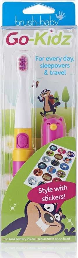 Brush-baby Go-Kidz šepetėlis rožinėje pakuotėje