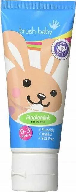 Brush-Baby -Baby Obuolių mėtų dantų pasta vaikams 0-3l 50ml