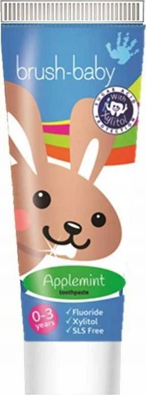 Brush-Baby -Baby Obuolių mėtų dantų pasta vaikams 0-3l 50ml