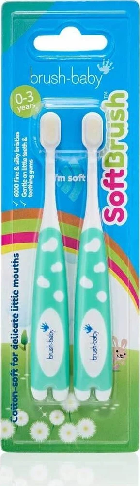 Brush-baby -baby ŠEPETĖLIS FIRSTBrush 2-PACK nuo