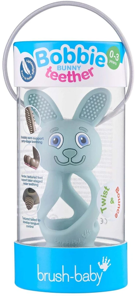 Brush-baby -Baby Bobbie Bunny kramtukas, eukalipto žalias, kūdikiams