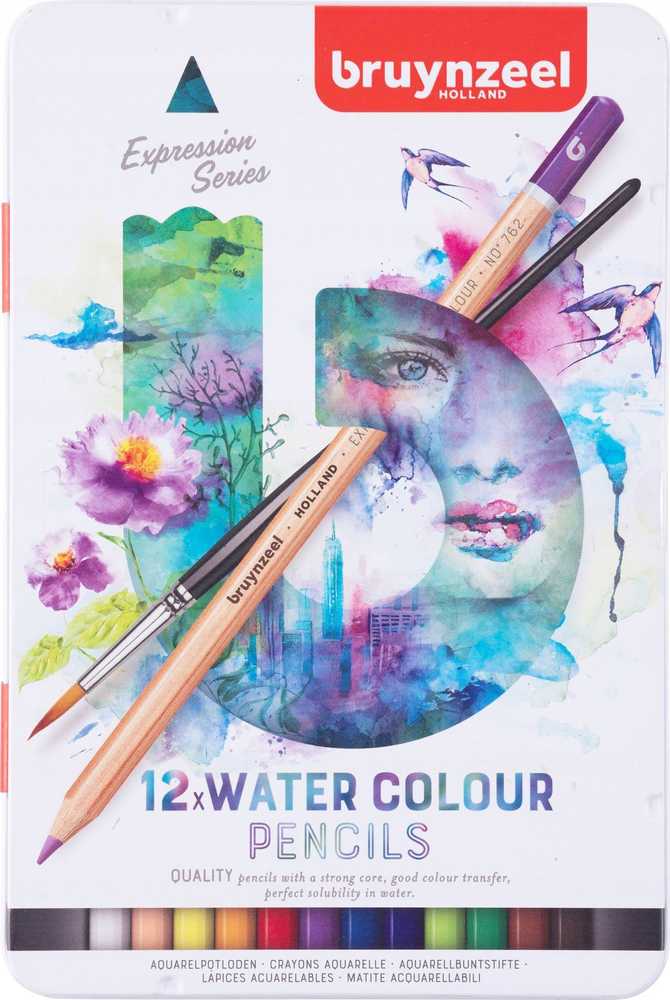 BRUYNZEEL SAKURA Bruynzeel Expression Aquarel Kredki 12 kol