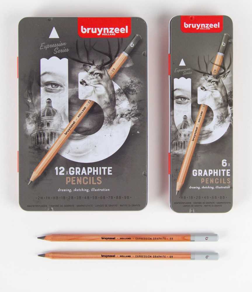 BRUYNZEEL SAKURA Bruynzeel Expression grafito pieštukų skarda | 6 vnt