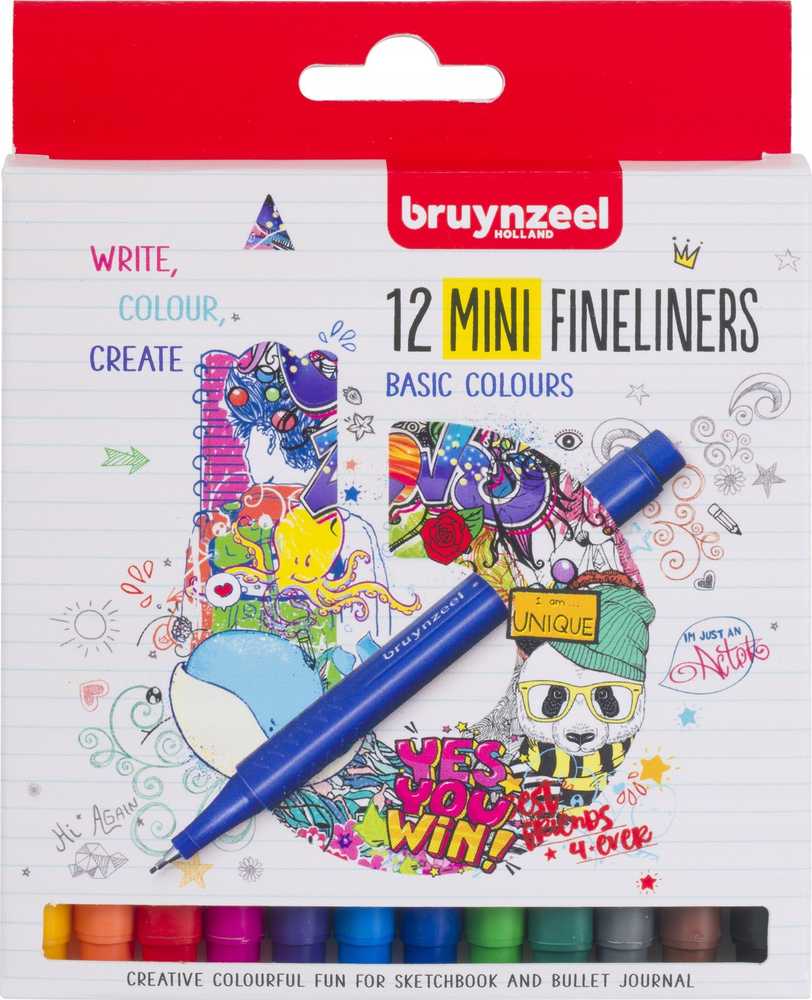 BRUYNZEEL SAKURA Bruynzeel Mini smulkintuvų rinkinys | 12 spalvų