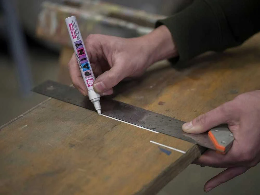 Bruynzeel Sakura Permanentinis žymeklis Sakura PM-K, balta