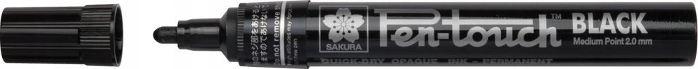 BRUYNZEEL SAKURA Sakura Pen-touch Medium Juodas