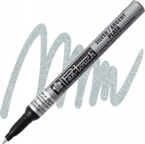 BRUYNZEEL SAKURA Sakura Pen-Touch plonas žymeklis 1,0 mm sidabras
