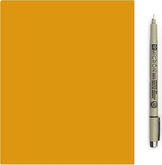 Sakura Pigma Micron 005 rašiklis oranžinės spalvos korpusu