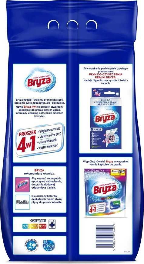 Bryza BRYZA_Lanza Expert Baltas skalbimo milteliai baltiems 8,45 kg