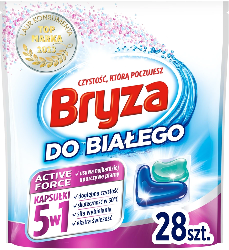 Bryza Kapsulės baltam skalbiniui 5v1 Active Force