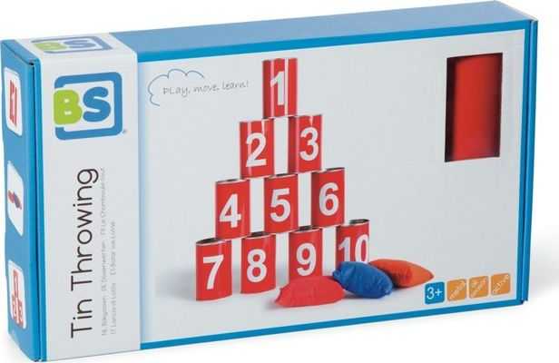 Bs Toys Skardinių mušimo žaidimas, raudonos spalvos