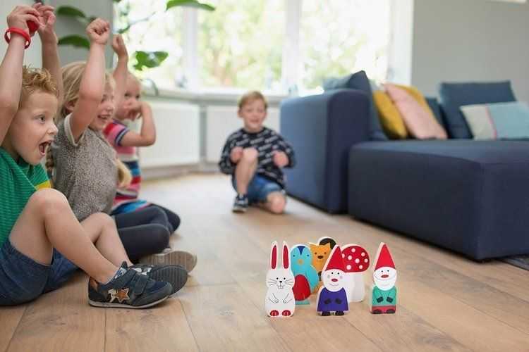 Bs Toys Medinis žaidimas boulingas Miško draugai