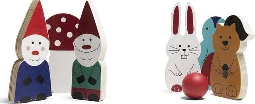 Bs Toys Medinis žaidimas boulingas Miško draugai