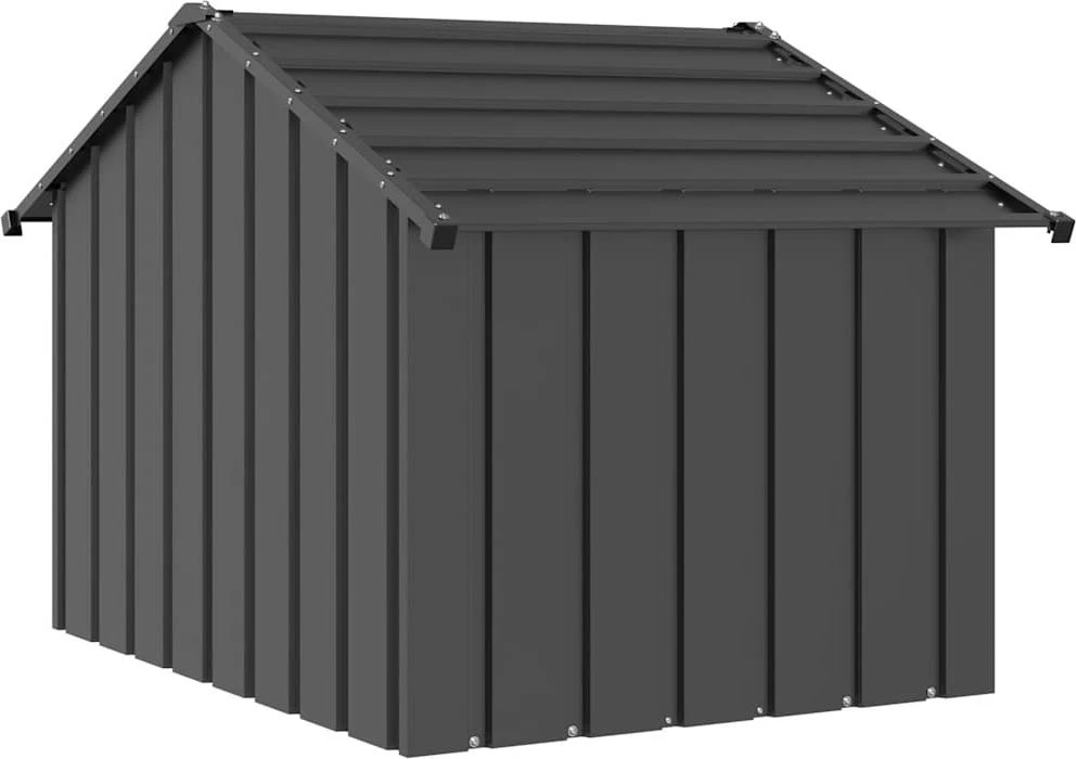 šunų namelis su stogu 83x130x85 cm cinkuoto plieno